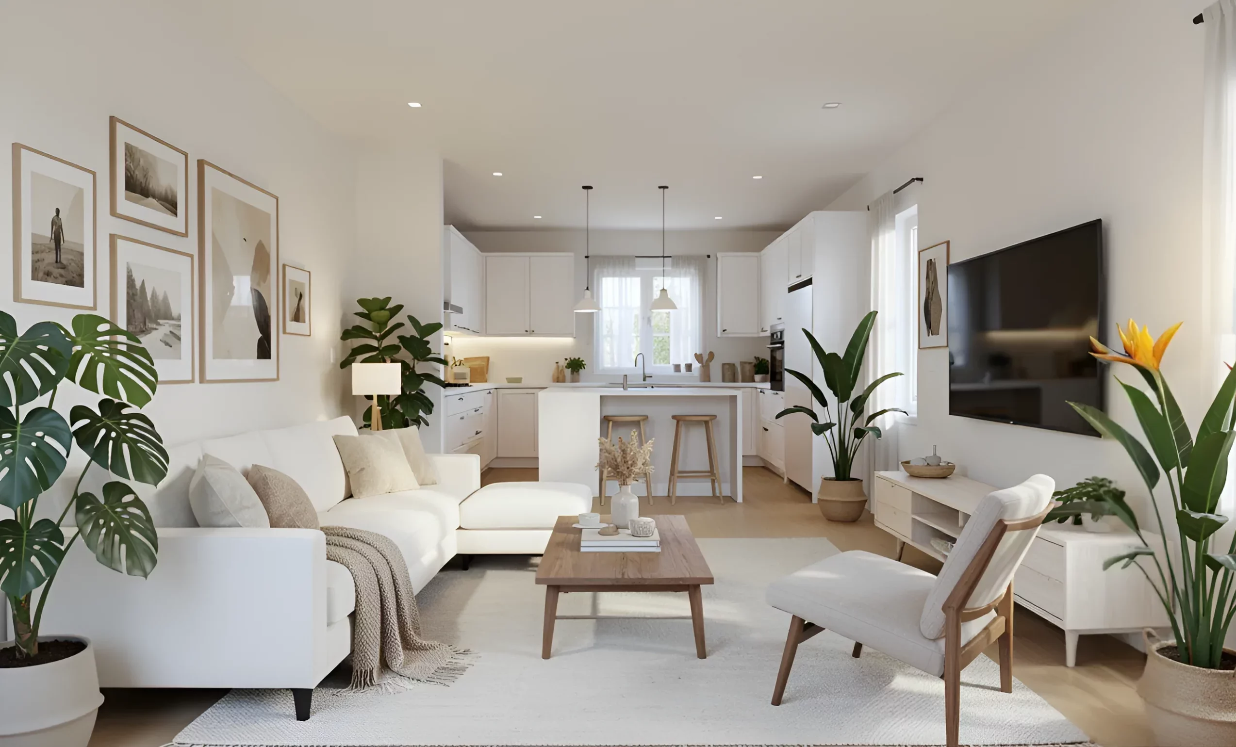 Photo d'un salon moderne